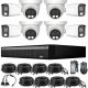  KIT-5MP-8CH ACTRON XVR (DVR) 8CH 5MP + 8 Cameras Color24h