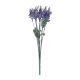 GloboStar® 78201 Τεχνητό Φυτό Μπουκέτο Διακοσμητικών Λουλουδιών με 10 Μωβ Λεβάντες M10 x Υ30 x Π10cm