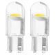 T10 12V W2,1x9,5d ΛΕΥΚΟ 5.600K 12SMDx2835 ΣΙΛΙΚΟΝΗΣ (ΚΑΡΦΩΤΟ)  ΑΜΙΟ - 2 ΤΕΜ.