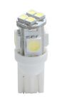 W5W 12V T10 W2,1x9,5d LED 4xSMD5050+4xSMD3528 ΛΕΥΚΟ (ΚΑΡΦΩΤΟ ΑΚΑΛΥΚΟ) 1ΤΕΜ.