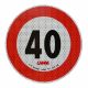 ΣΗΜΑ ΤΑΧΥΤΗΤΑΣ ΧΙΛΙΟΜΕΤΡΩΝ 40km/h ΑΥΤΟΚΟΛΛΗΤΟ 20CM ΔΙΑΜΕΤΡΟ LAMPA - 1 ΤΕΜ.