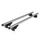 MENABO ΜΠΑΡΕΣ ΟΡΟΦΗΣ ΑΛΟΥΜΙΝΙΟΥ BRIO 120 cm ΣΕ ΑΣΗΜΙ ΧΡΩΜΑ ΓΙΑ Ford Everest 5 doors 2015> ΜΕ RAISED RAILS (Παράλληλες Μπάρες με Κενό) - 2 ΤΕΜ. (4000/MB)