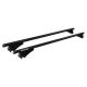 MENABO ΜΠΑΡΕΣ ΟΡΟΦΗΣ ΑΛΟΥΜΙΝΙΟΥ TIGER BLACK 118.5 cm ΣΕ ΜΑΥΡΟ ΧΡΩΜΑ ΓΙΑ Alfa Romeo Stelvio 5 doors 2017> ΜΕ FLUSH ή RAISED RAILS - 2 ΤΕΜ. (8590/MB)