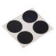 Hook+Loop Στρογγυλό Αυτοκόλλητο Μαύρο 35mm 2Σετ
