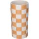 Βάζο ArteLibre Σκακιέρα Πορτοκαλί Δολομίτης 10.2x10.2x20.3cm