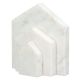  Βιβλιοθήκη Σπίτι Μαρμάρινο Μπεζ Λευκό 11X5X12Cm 11X5X12Cm