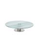 Τουρτιέρα ArteLibre Στρογγυλή Με Μεταλλική Βάση Διάφανο Γυαλί Φ30x7cm
