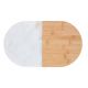 Οβάλ Δίσκος Σερβιρίσματος Μάρμαρο/Μπαμπού 37x22cm ALPINA