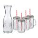 Σετ Καράφα 1L και Ποτήρια 420ml 4Τμχ ALPINA