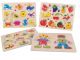 Επιτραπέζιο Παιχνίδι Ταιριάζω Τα Αντικείμενα Πολύχρωμο Ξύλο 30x22x0.8cm Σε 4 Σχέδια Για 3+ Ετών