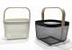 Καλάθι Αντικειμένων Με Χερούλι 25x25x17cm Σε 2 Χρώματα