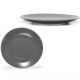Πιάτο Γκρι Πορσελάνη Φ26cm