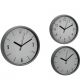 Ρολόι Τοίχου Γκρι/Πλαστικό Φ20cm Σε 3 Σχέδια