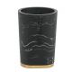 Ποτήρι Μαύρο Εφέ Μάρμαρο Πολυρεζίνη