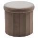 Πουφ Αποθήκευσης Αναδιπλούμενο Τόρτορα Βελούδο Φ40x38cm