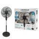 Ανεμιστήρας Ορθοστάτης Μαύρο Μέταλλο 140cm 75W