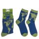 Κάλτσες Παγκόσμιος Χάρτης Μπλε/Πράσινο 70% Βαμβάκι/25% Polyester/5% Ελαστάνη Μέγεθος 36-42