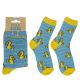 Κάλτσες Πάπιες Κίτρινο/Μπλε 70% Βαμβάκι/25% Polyester/5% Ελαστάνη Μέγεθος 36-42