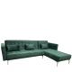 Καναπές Κρεβάτι Γωνιακός ArteLibre ARION Πράσινο Ύφασμα 244x162x84cm