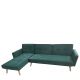 Καναπές Κρεβάτι Γωνιακός ArteLibre EMILIA Πράσινο Ύφασμα 267x153x85cm