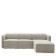 Καναπές Γωνιακός Αναστρέψιμος ArteLibre MAFFEI Μπεζ Ύφασμα 268x163x76cm