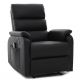 Πολυθρόνα Ανακλινόμενη ArteLibre RIGIL Με Λειτουργία Μασάζ Μαύρο PU 75x87x102cm