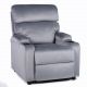 Πολυθρόνα Ανακλινόμενη ArteLibre RANA Γκρι Βελούδο 80x95x103cm