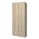Ντουλάπα ArteLibre VESLEMOY Φυσικό Μοριοσανίδα 80x50x195cm