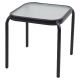 Τραπέζι Κήπου ArteLibre VEGA Μαύρο Μέταλλο/Γυαλί 40x40x43cm