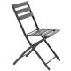 Καρέκλα Πτυσσόμενη ArteLibre ARIES Μαύρο Μέταλλο 45x58x81cm