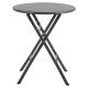 Τραπέζι Κήπου ArteLibre NOVA Μαύρο Μέταλλο Φ60x70cm