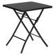 Τραπέζι Κήπου ArteLibre ASTRA Μαύρο Μέταλλο 60x60x70cm