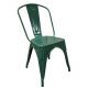Καρέκλα ArteLibre Βιομηχανικού Τύπου Vintage TOLIKO Πράσινο Μέταλλο 44x49x84cm