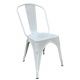 Καρέκλα ArteLibre Βιομηχανικού Τύπου Vintage TOLIKO Λευκό Μέταλλο 44x49x84cm