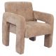 Πολυθρόνα ArteLibre VELORA Μπεζ Ύφασμα/Ξύλο 75x68x69cm