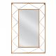 Καθρέπτης Τοίχου ArteLibre ELESSAR Χρυσό Μέταλλο/Γυαλί 90x5x58cm