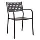 Πολυθρόνα Κήπου ArteLibre MONTU Μαύρο Μέταλλο 54x51x84cm