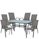 Σετ Τραπεζαρία Κήπου ArteLibre SUN Μέταλλο Γκρι Με 6 Πολυθρόνες 14990105
