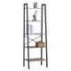 Ραφιέρα ArteLibre TARNOX Με 5 Ράφια Δρυς/Μαύρο MDF/Μέταλλο 56x37.8x172.2cm