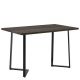 Τραπέζι Τραπεζαρίας ArteLibre WINFORD Καρυδί/Μαύρο Μέταλλο/Μοριοσανίδα 120x70x76cm