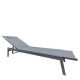 Ξαπλώστρα Παραλίας ArteLibre SOLVANTA Γκρι Αλουμίνιο/Textilene 191.5x60x89.5cm