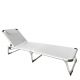 Ξαπλώστρα Παραλίας ArteLibre RENOA Λευκό/Ασημί Αλουμίνιο/Textilene 188x58x28/80cm