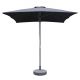 Ομπρέλα Κήπου ArteLibre MELIOR Μαύρο/Ανθρακί Αλουμίνιο/Polyester Φ2.2x2.2m