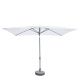 Ομπρέλα Κήπου ArteLibre ARONA Λευκό/Ανθρακί Αλουμίνιο/Polyester 3x2x2.53m