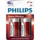 Philips Power Alkaline Μπαταρία LR20P2B/10 D (2τμχ)