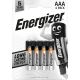 ENERGIZER Everyday Αλκαλική Μπαταρία LR03 AAA 4τμχ