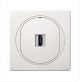 EON HDMI/HDMI socket Keystone, white