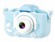 XO XJ01 Παιδική Κάμερα Διπλού Φακού Με Κάλυμμα Σιλικόνης (Μπλε)