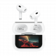 XO X48 Smart TWS Ακουστικά 5ης Γενιάς ANC με Οθόνη Λευκά