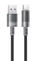 XO NB282 Καλώδιο Γρήγορης Φόρτισης Σιλικόνης 6A Type-C Μαύρο